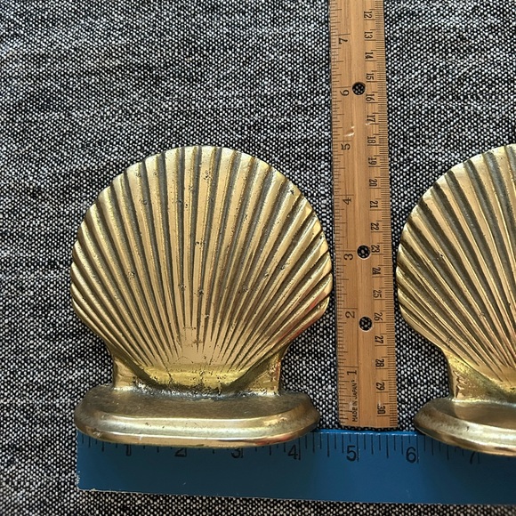 VTG Brass Shell Bookends - Picture 6 of 9